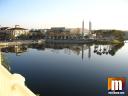 Peaceful view from the hotel balcony in Celebration, Florida