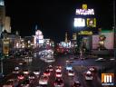 The Vegas strip at night