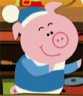 The farting pig from the Belgian children's cartoon