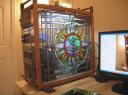 Hand crafted stained glass computer case