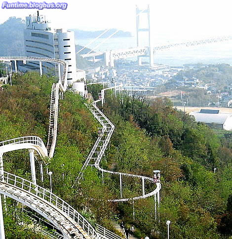 A human powered roller coaster ride