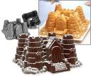 Castle-shaped cake mold