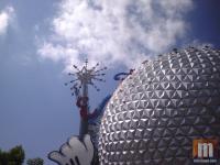 The Epcot wand being removed