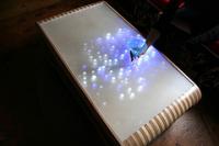 Interactive LED-laden coffee table