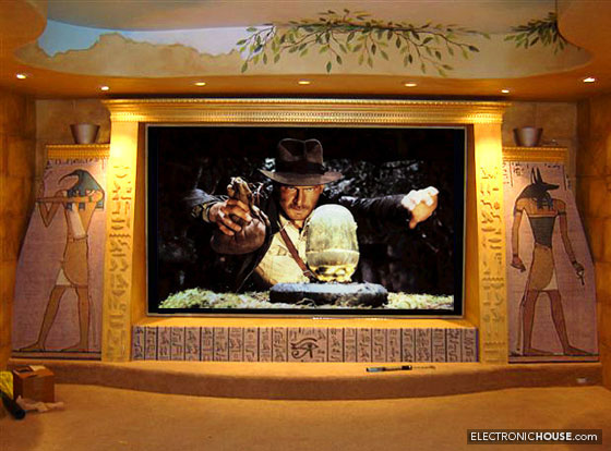 Indiana Jones themed home theatre