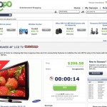 Swoopo TV auction screenshot