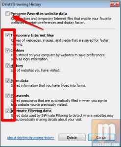 Clearing the cache/etc. in IE